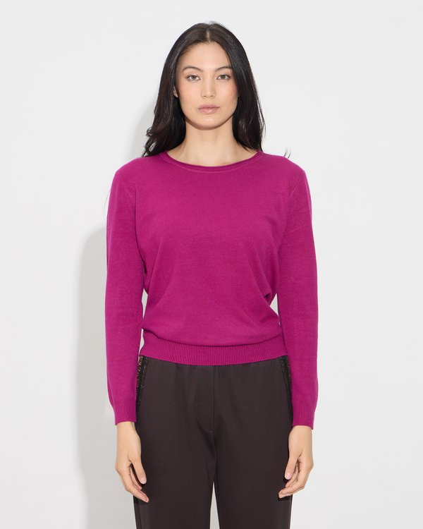 Μπλούζα πλεκτή με μακριά μανίκια