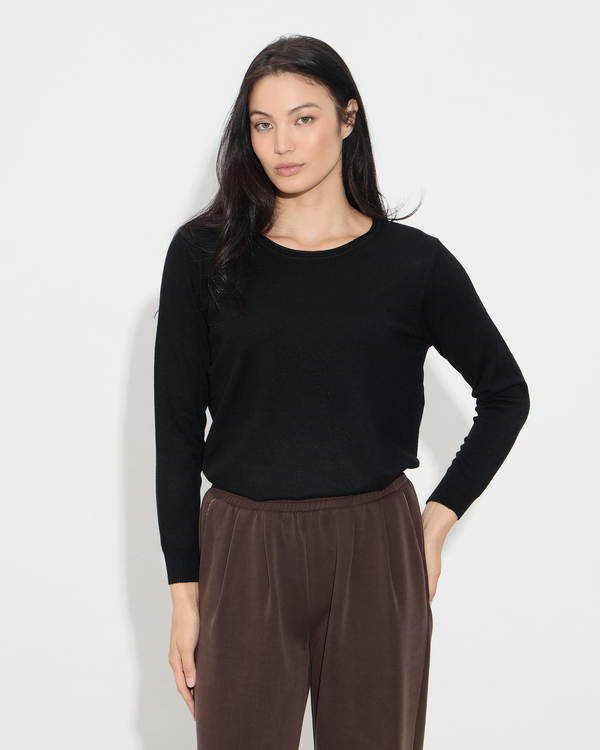 Μπλούζα πλεκτή με μακριά μανίκια